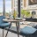 a table and chairs outside