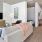 a bedroom with a large bed
